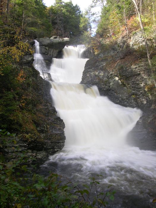 Waterfalls, Moving, Water, 051023-n8700, Raymondskill, Falls