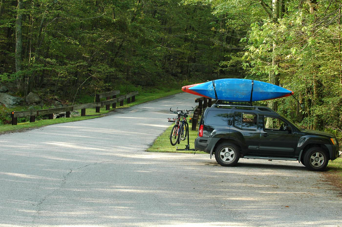 High Point, Parking, My, XTerra, vehicle, Hangin, at, and, a, waterfall,