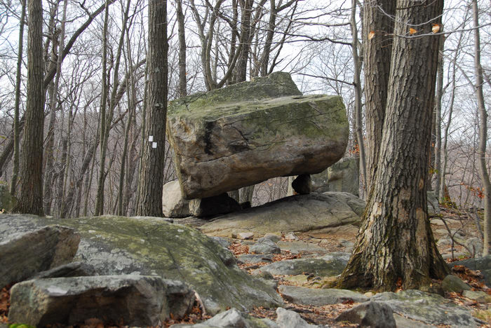 Tripod, Rock, Pyramid, Mountain, Natural, Historic, Area, (LOC00047, NJ, SP), Interesting, Park, Attractions, Rocks, formations, Hiking