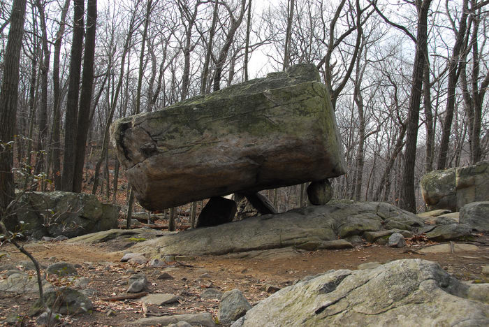 Tripod, Rock, Pyramid, Mountain, Natural, Historic, Area, (LOC00047, NJ, SP), Rocks, formations, Hiking