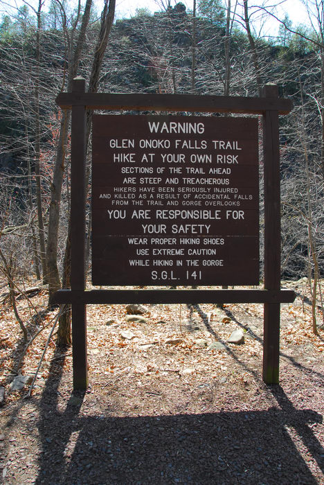 Welcome, or, General, Signs, Camping, in, Jim, Thorpe, PA, Glen, Onoko, Falls, Access, (LOC00130)