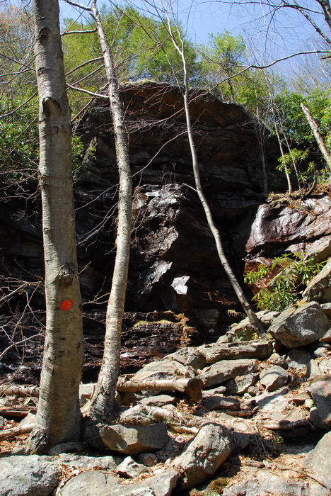 Rocks, Rock, formations, Camping, in, Jim, Thorpe, PA, Glen, Onoko, Falls, Access, (LOC00130)