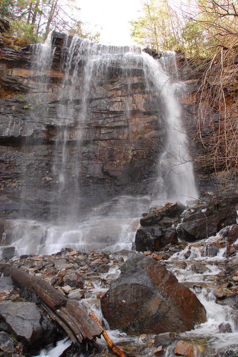 Waterfalls, Moving, Water, Rivers, Streams, Rocks, Rock, formations, Camping, in, Jim, Thorpe, PA, Glen, Onoko, Falls, Access, (LOC00130)