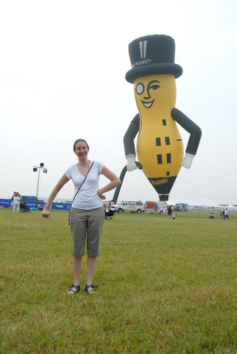 Balloon Festival, Mr Peanut, Rebecca, hot air balloon