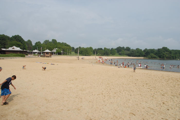 Spruce Run Recreation Area, beach, water