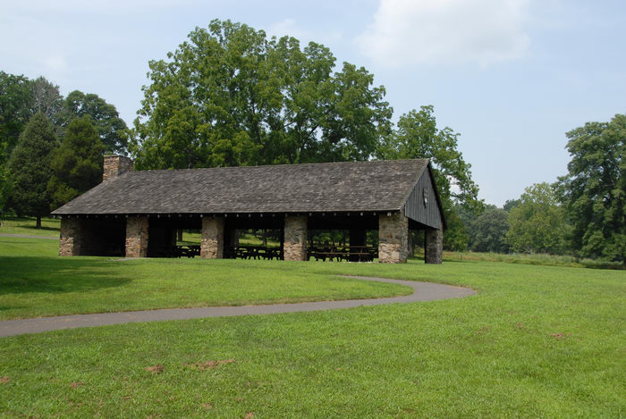Bowman's Hill Wildflower Preserve, picnic pavilion