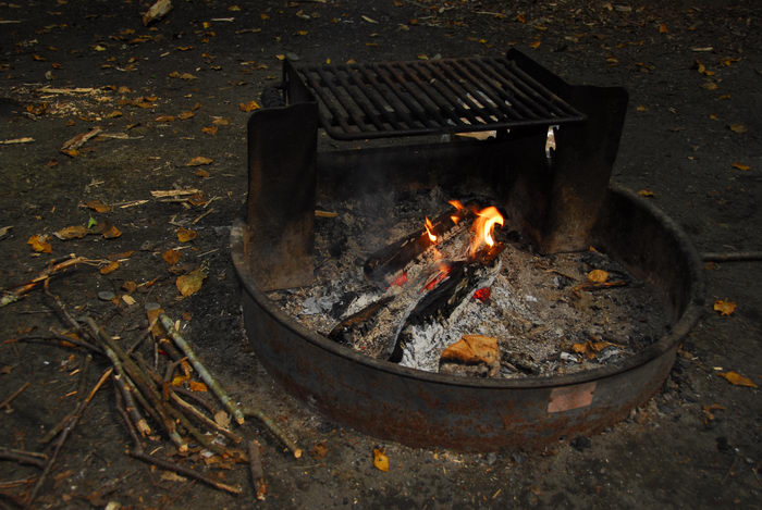 camping, fire, fire ring