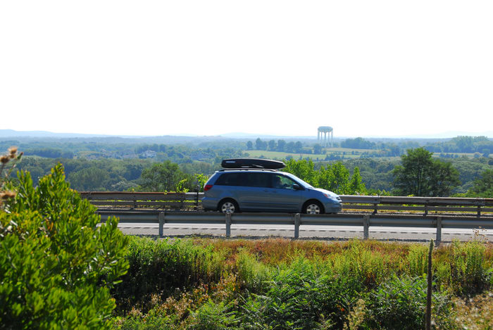 car, scenic overlook