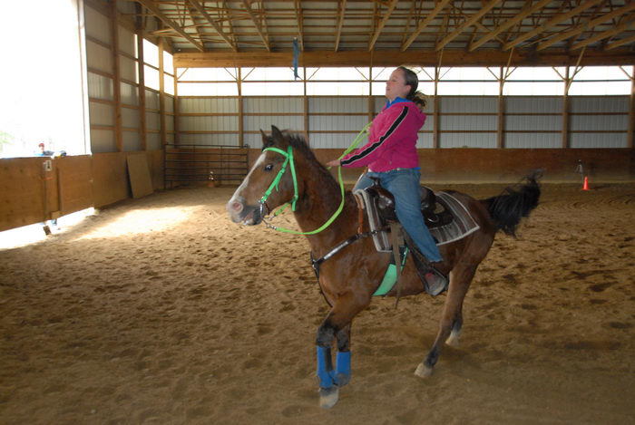 Danielle, arena, horse