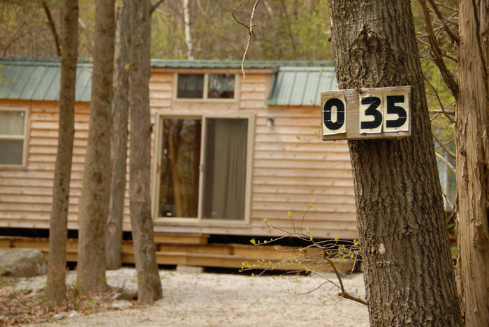 cabin, deck, site 35