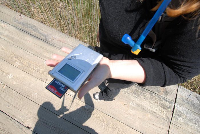 Jackie, boardwalk, hand, memory card, wolverine flashpack