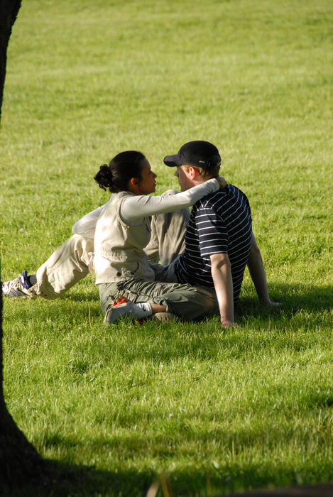grass, young love
