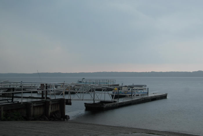 boat launch, dock, lake, rain, reservoir, storm clouds, water