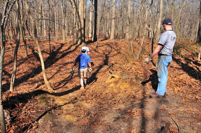 trail maintenance, trails, woods, erosion